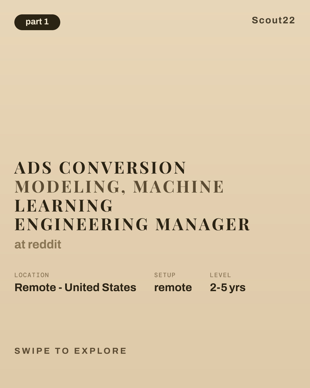 Ads Conversion Modeling, Machine Learning Engineering Manager at reddit