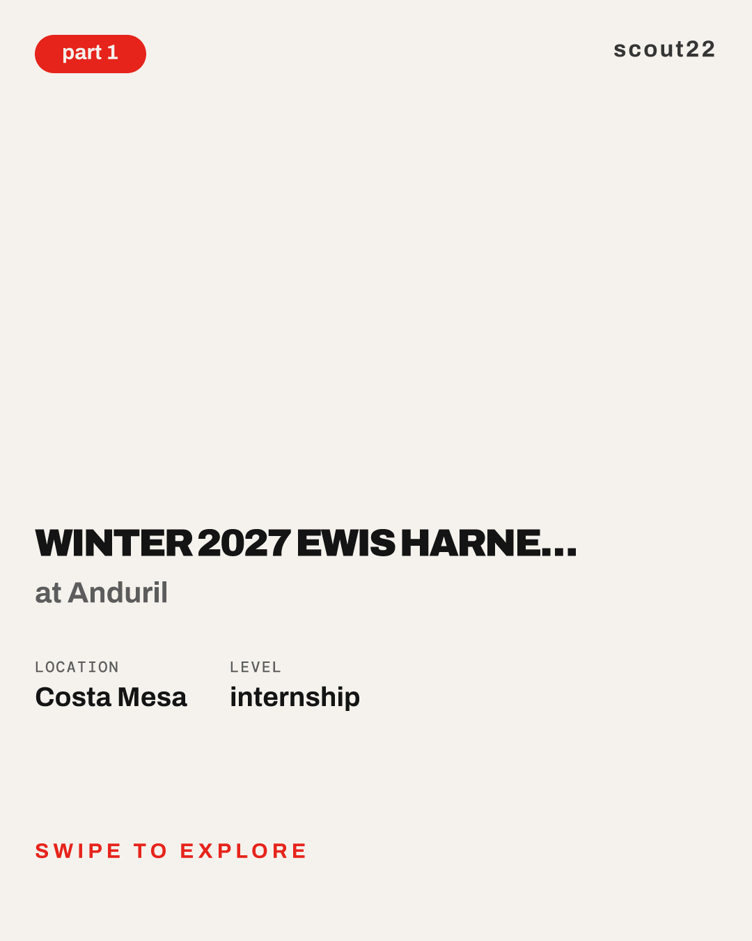 Winter 2027 EWIS Harness Engineer Co-op at Anduril