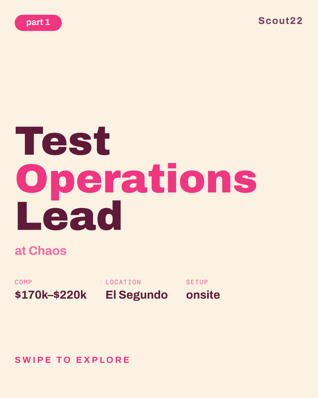 Test Operations Lead at Chaos