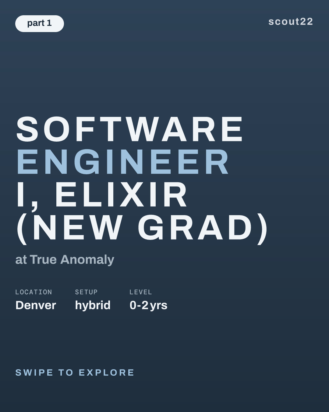 Software Engineer I, Elixir (New Grad) at True Anomaly