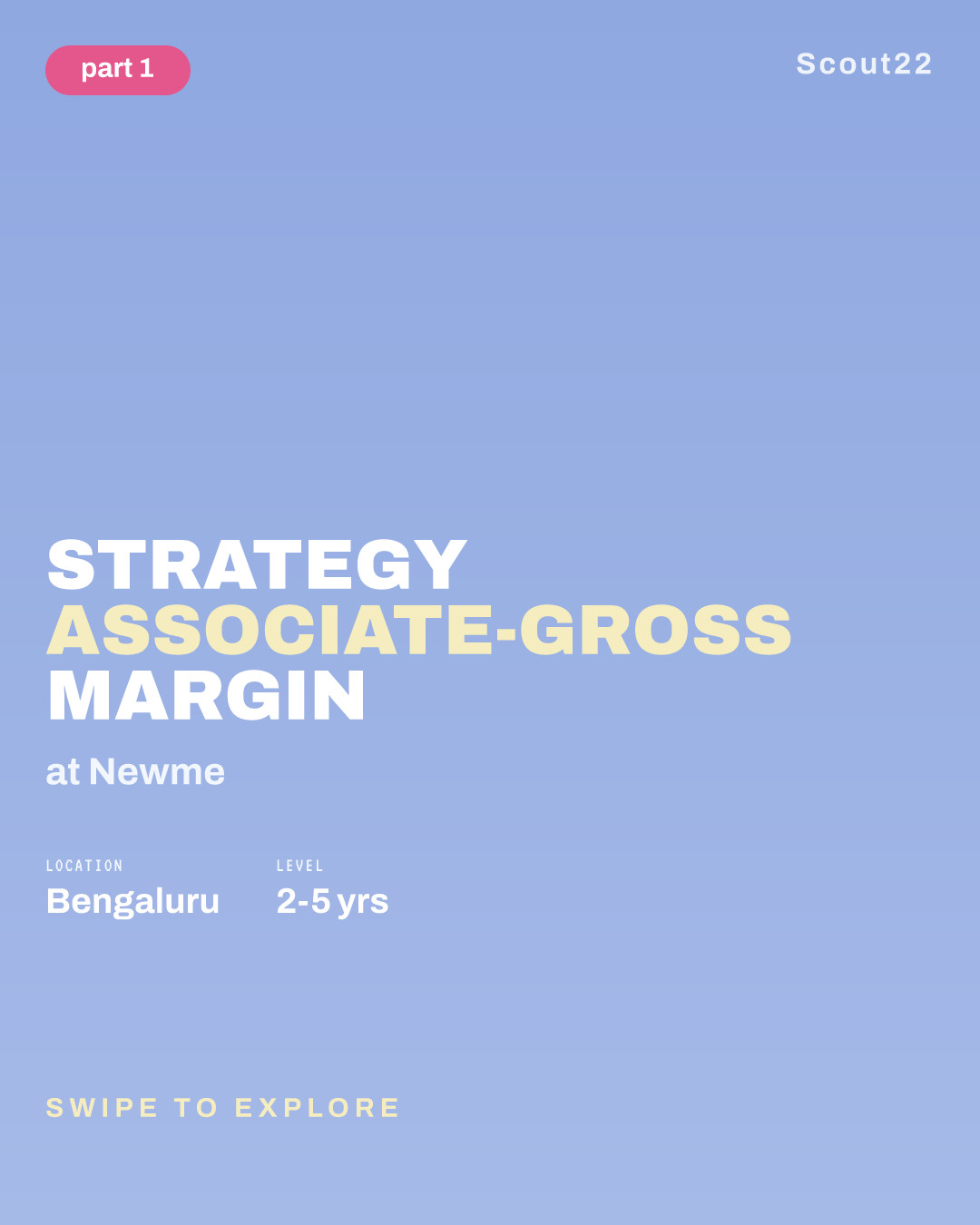 Strategy Associate-Gross Margin at Newme