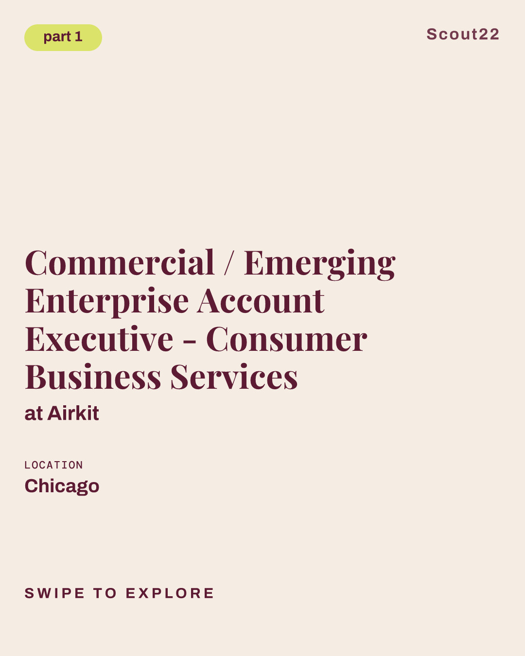 Commercial / Emerging Enterprise Account Executive - Consumer Business Services at Airkit