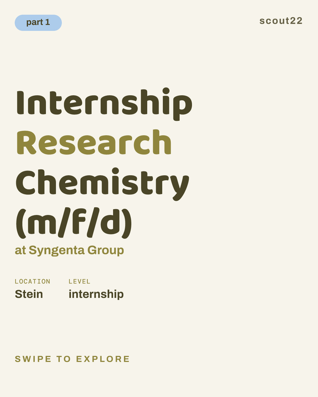 Internship Research Chemistry (m/f/d) at Syngenta Group