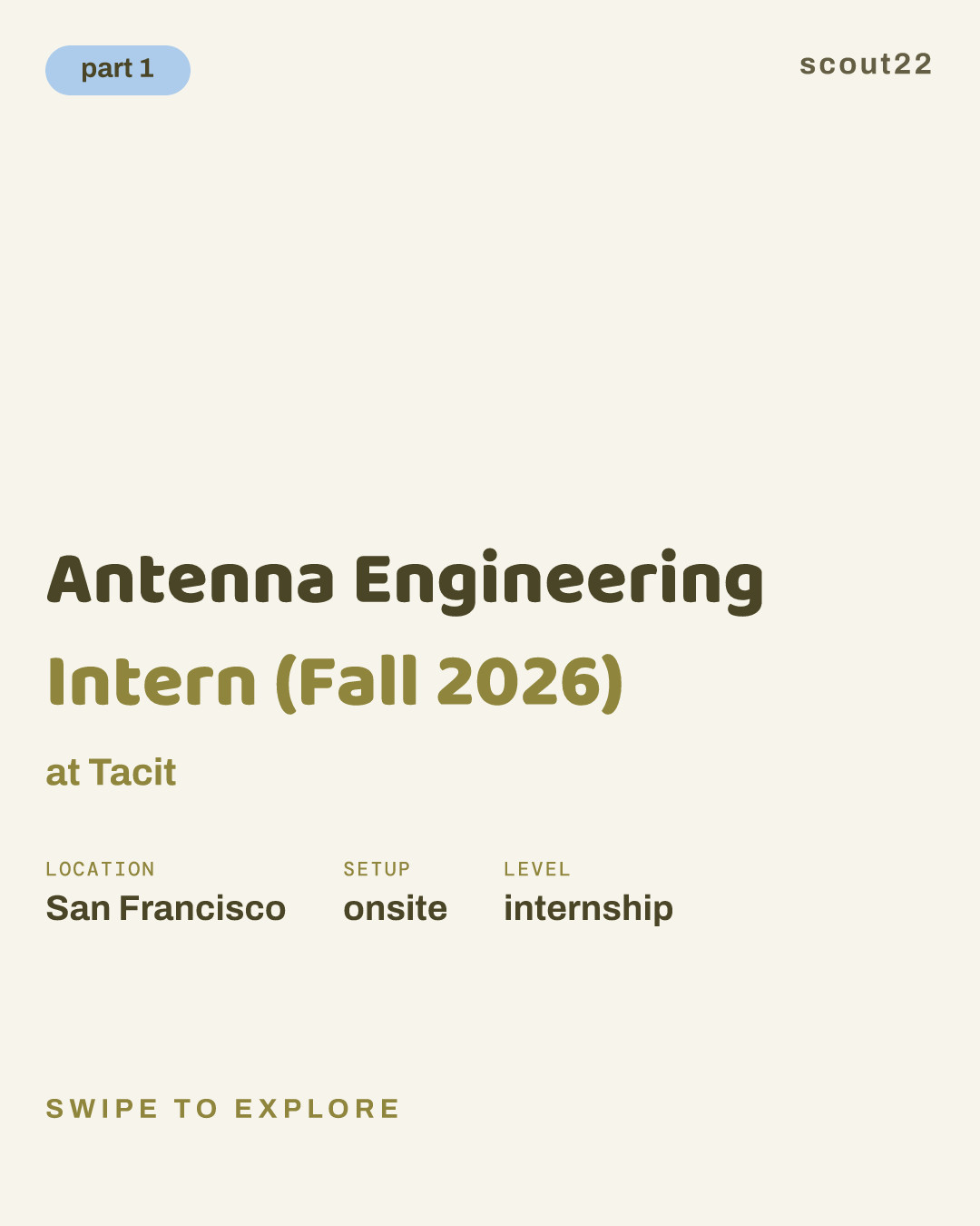 Antenna Engineering Intern (Fall 2026) at Tacit