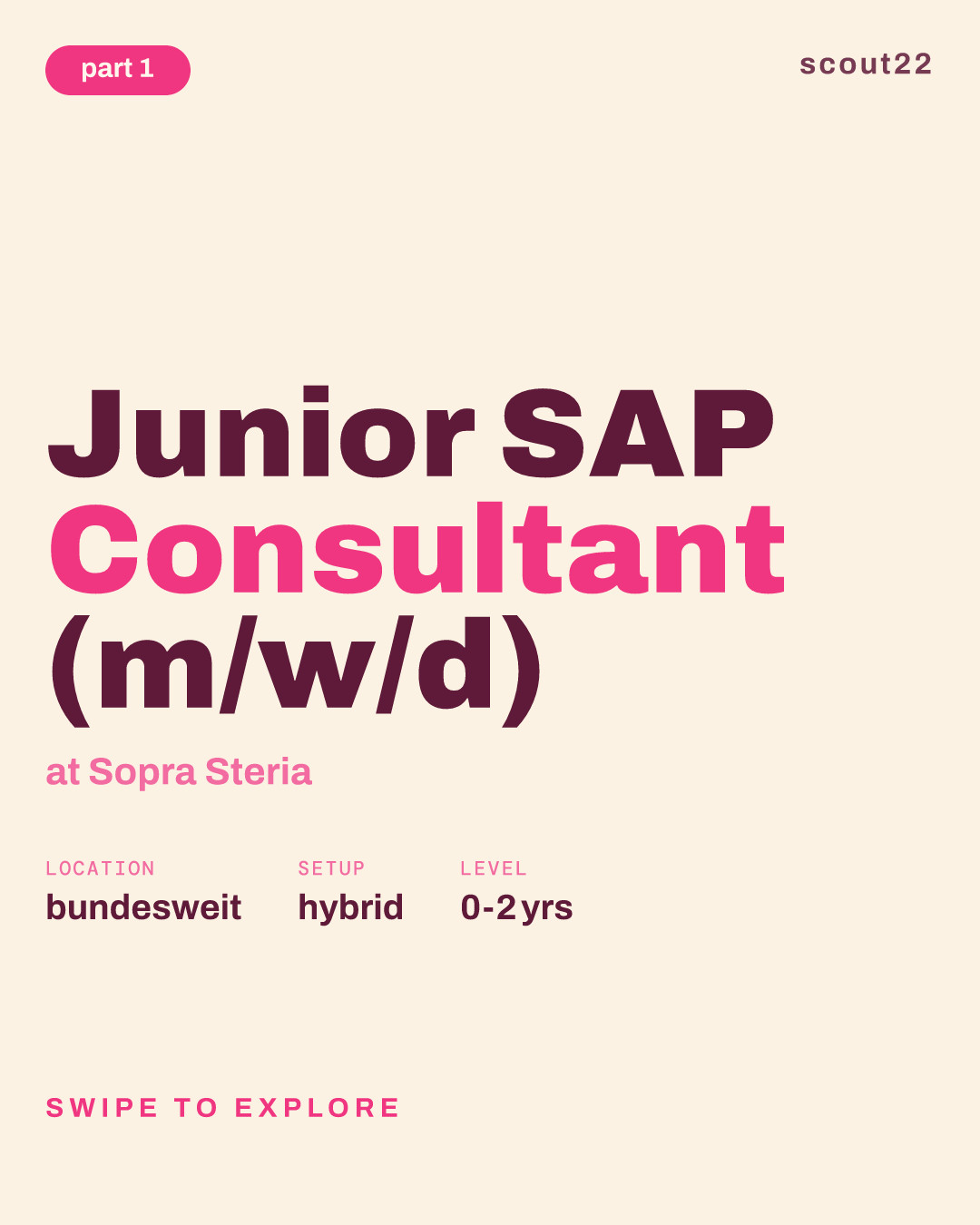 Junior SAP Consultant (m/w/d) at Sopra Steria