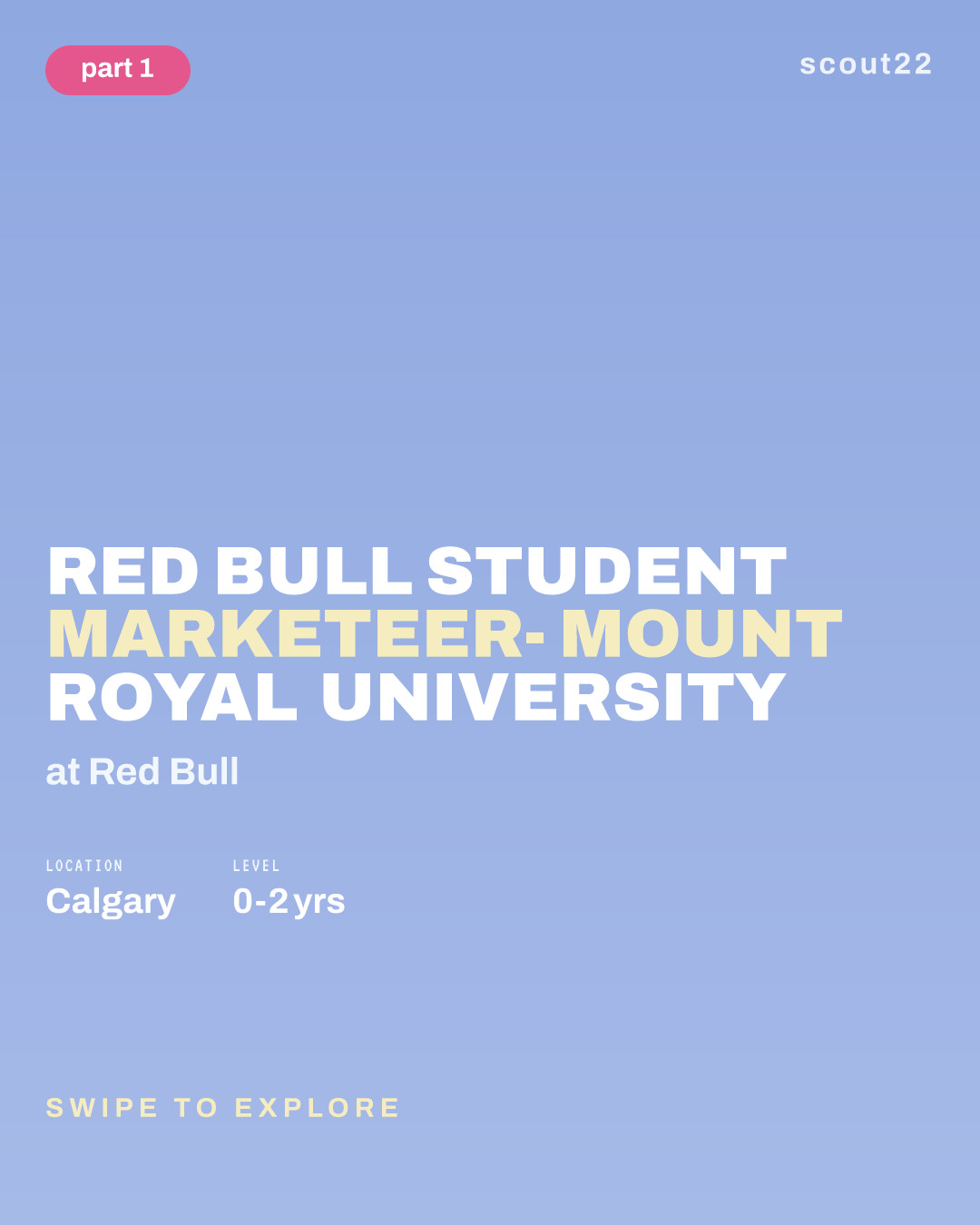 Red Bull Student Marketeer- Mount Royal University at Red Bull