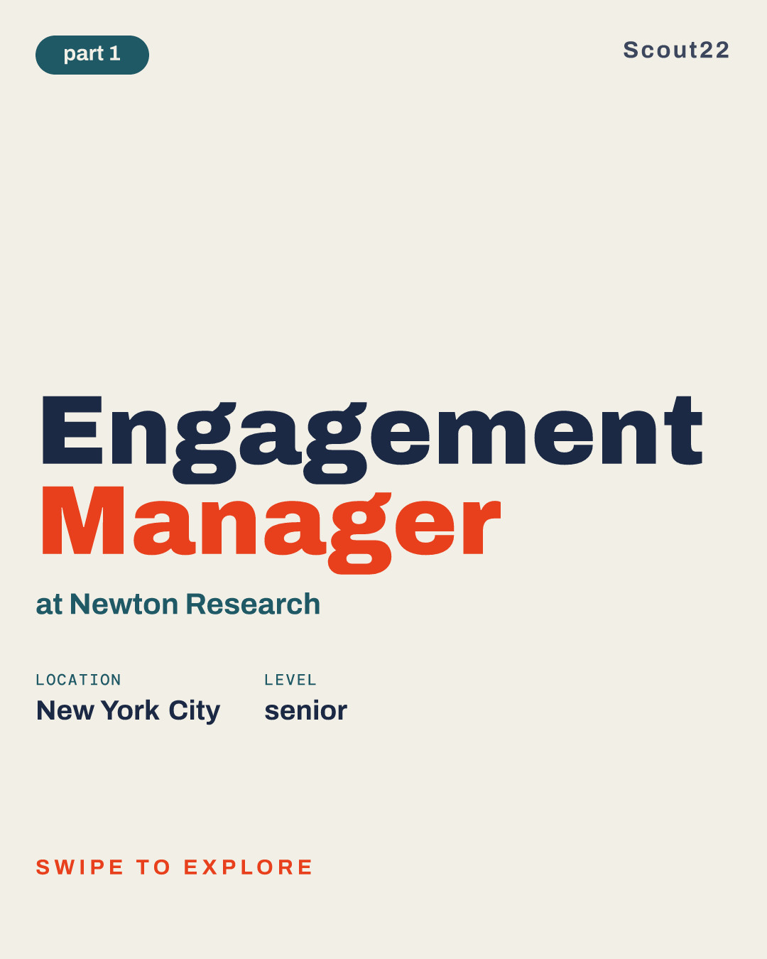 Engagement Manager at Newton Research