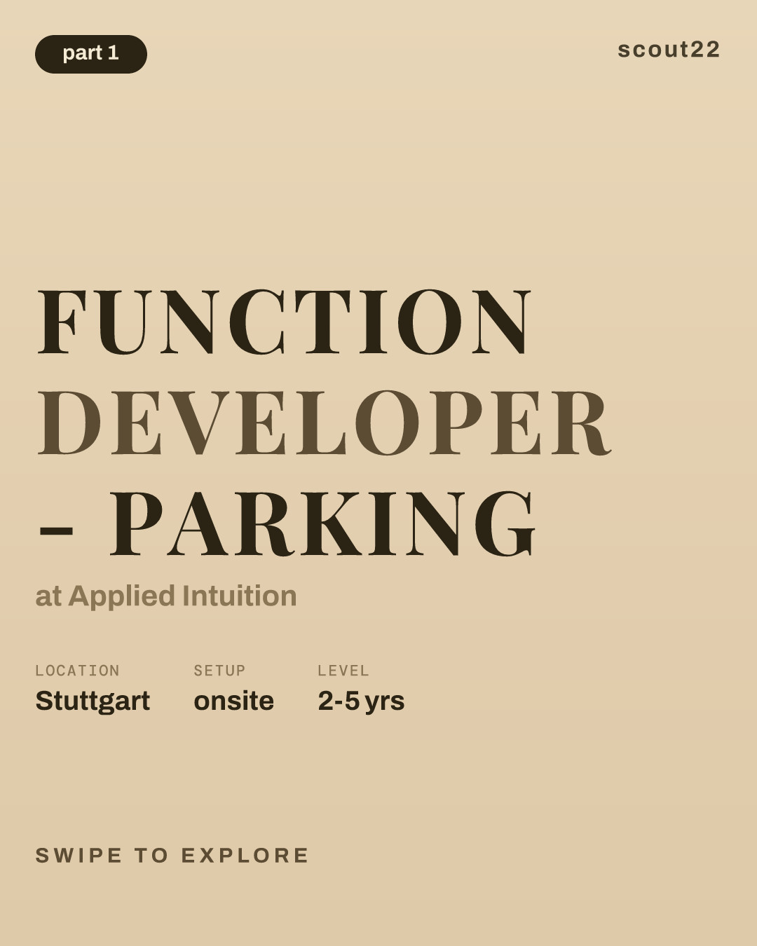 Function Developer - Parking at Applied Intuition