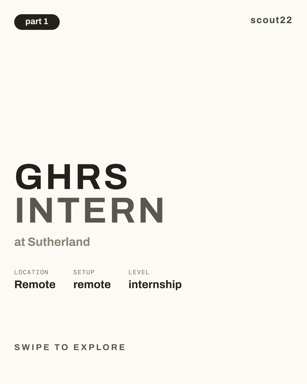 GHRS Intern at Sutherland