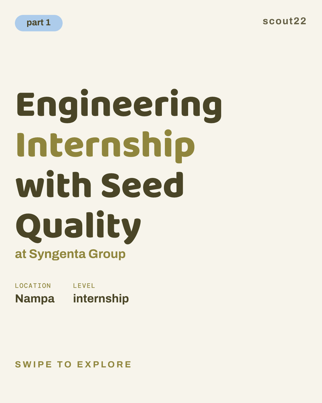 Engineering Internship with Seed Quality at Syngenta Group
