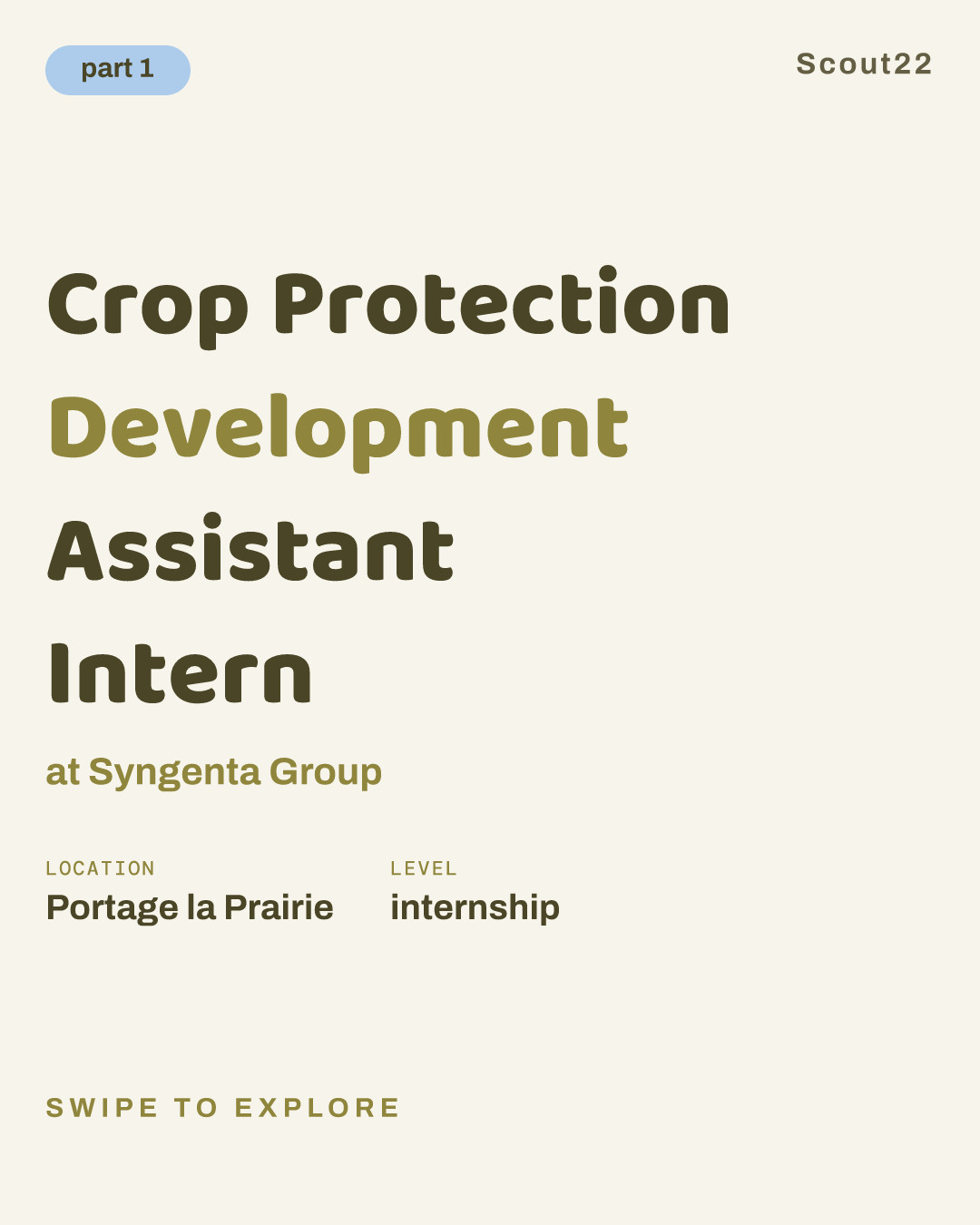 Crop Protection Development Assistant Intern at Syngenta Group