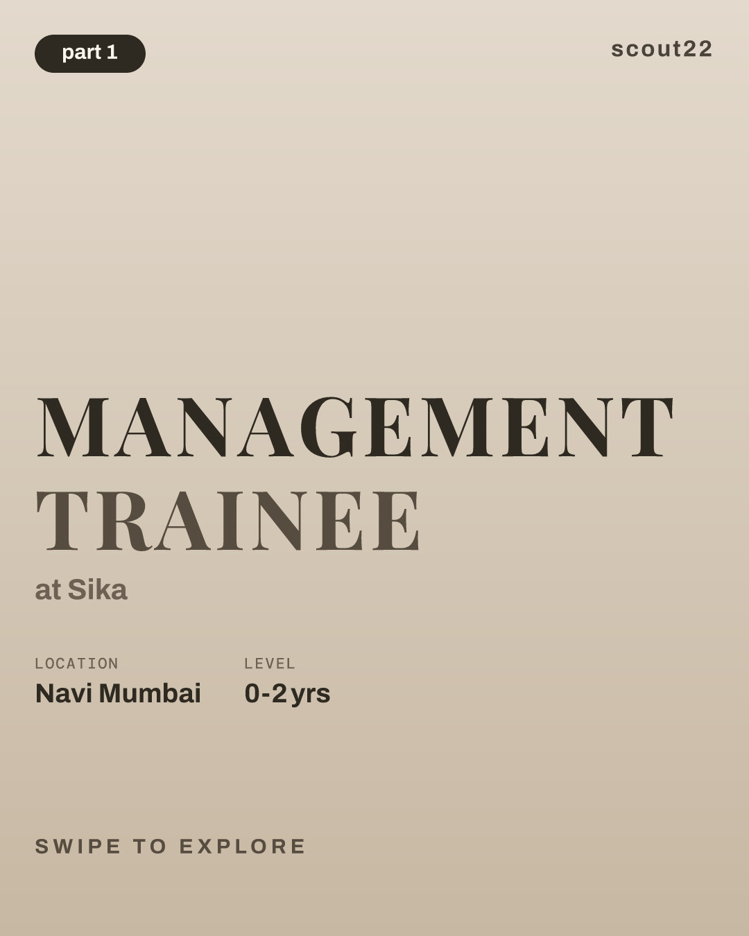 Management Trainee at Sika