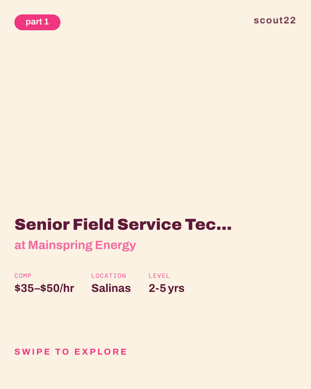 Senior Field Service Technician (Salinas, CA) at Mainspring Energy