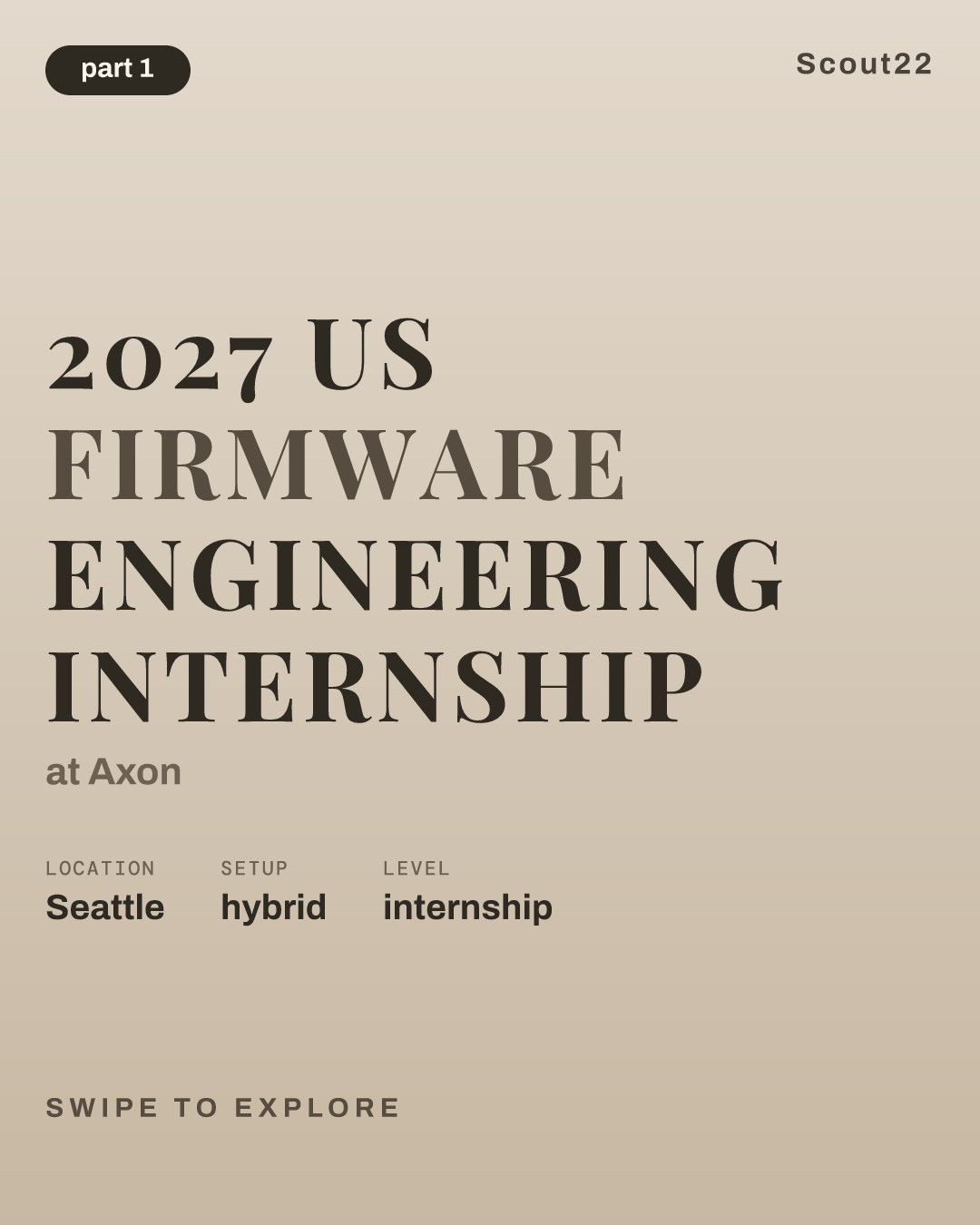 2027 US Firmware Engineering Internship at Axon