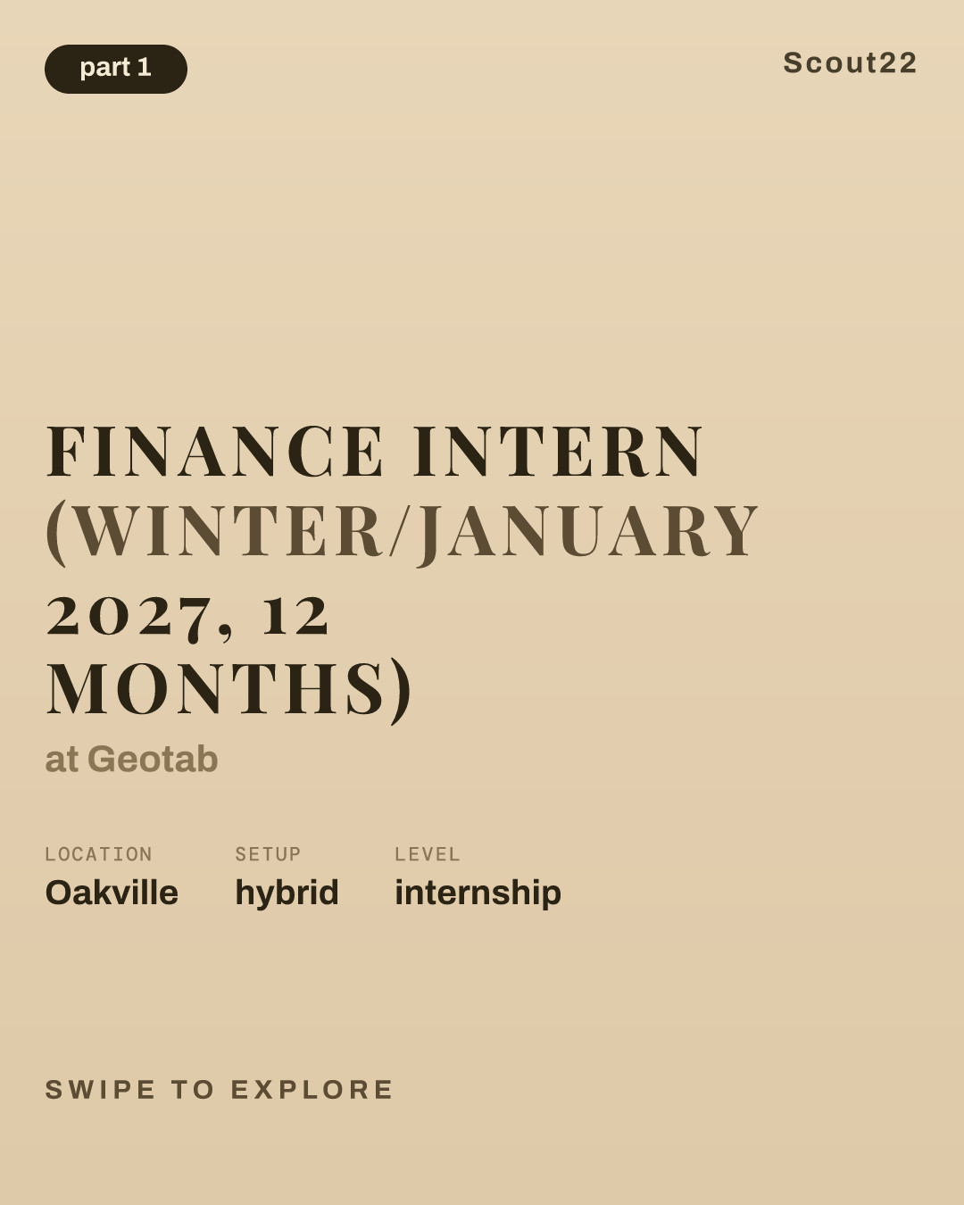 Finance Intern (Winter/January 2027, 12 Months) at Geotab