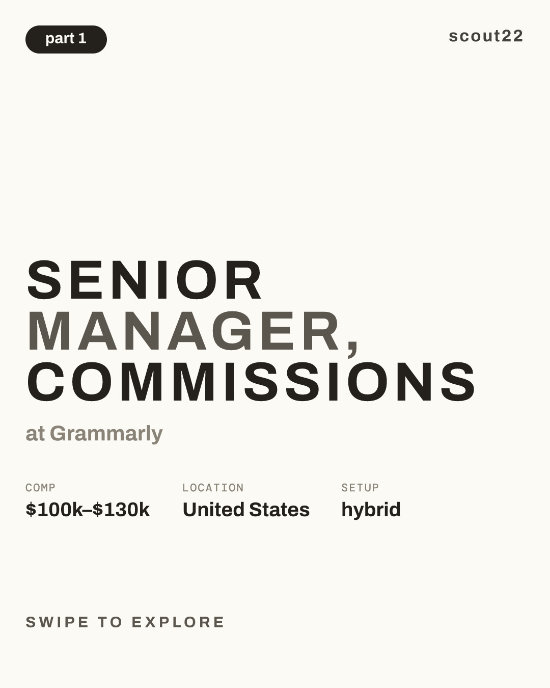 Senior Manager, Commissions at Grammarly
