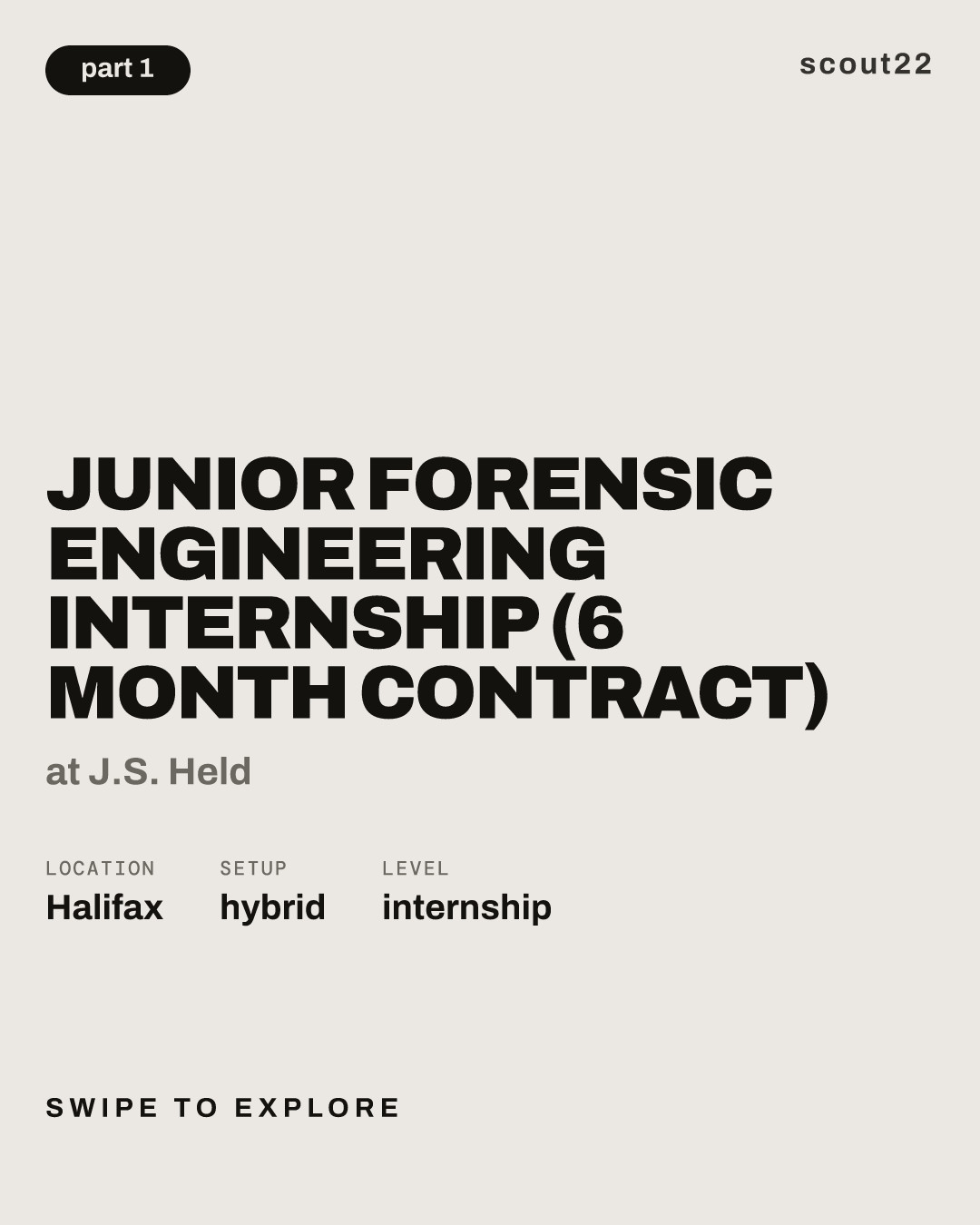 Junior Forensic Engineering Internship (6 Month Contract) at J.S. Held