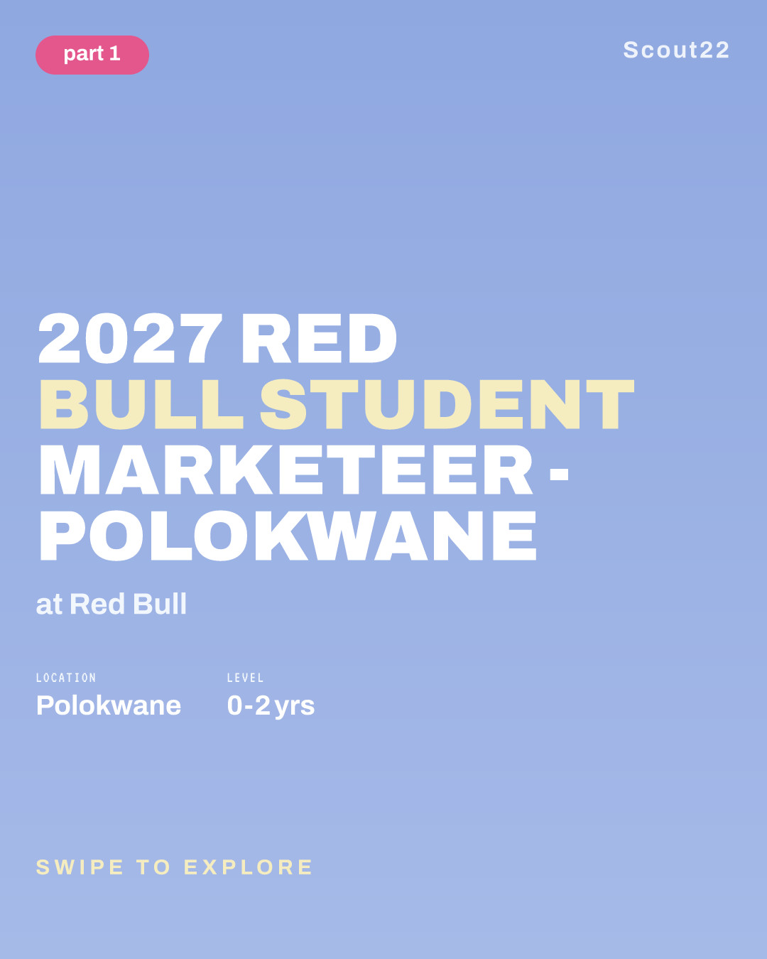 2027 Red Bull Student Marketeer - Polokwane at Red Bull