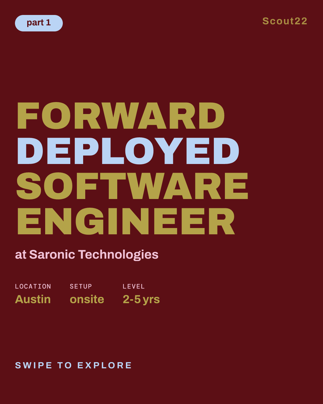 Forward Deployed Software Engineer at Saronic Technologies