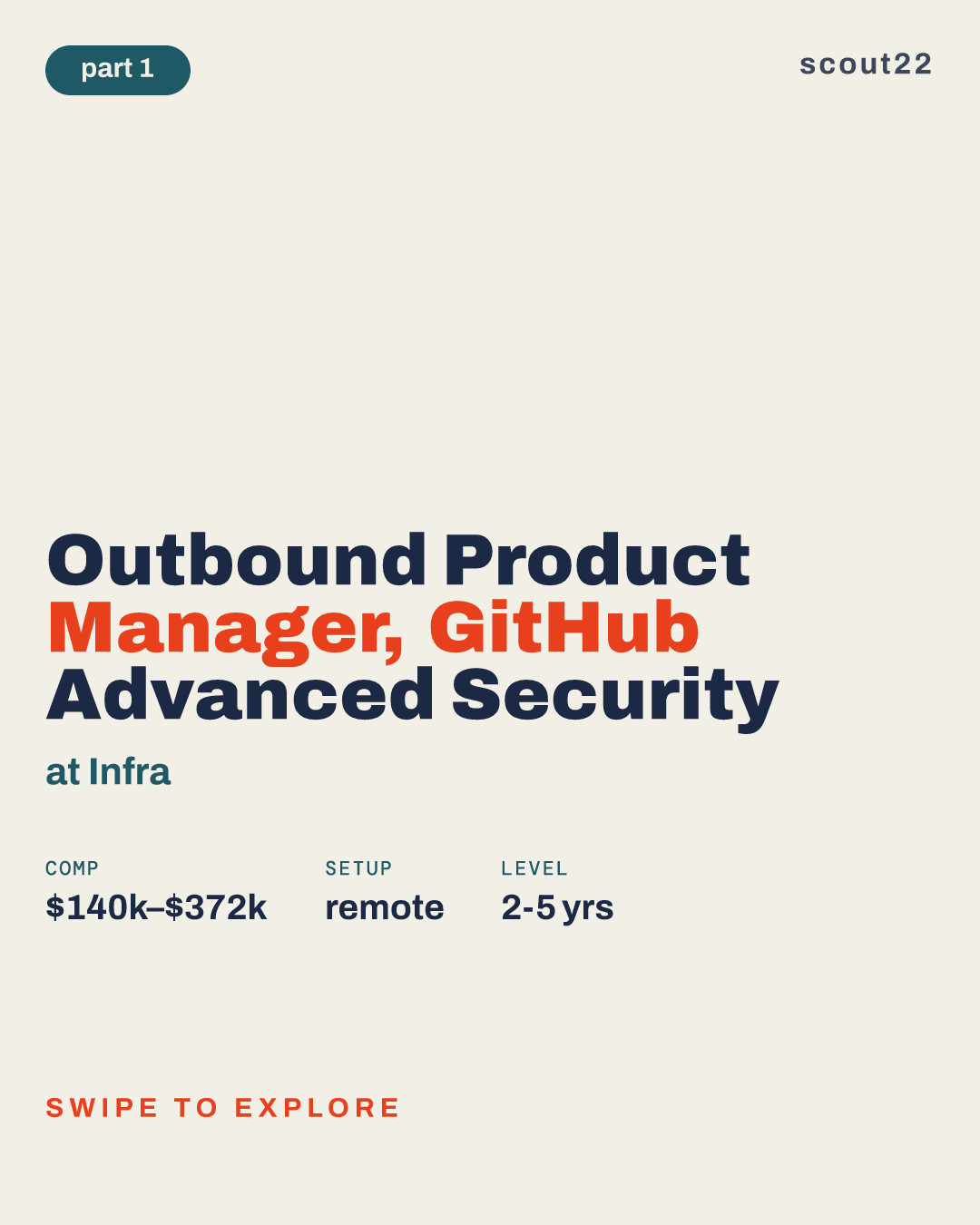 Outbound Product Manager, GitHub Advanced Security at Infra