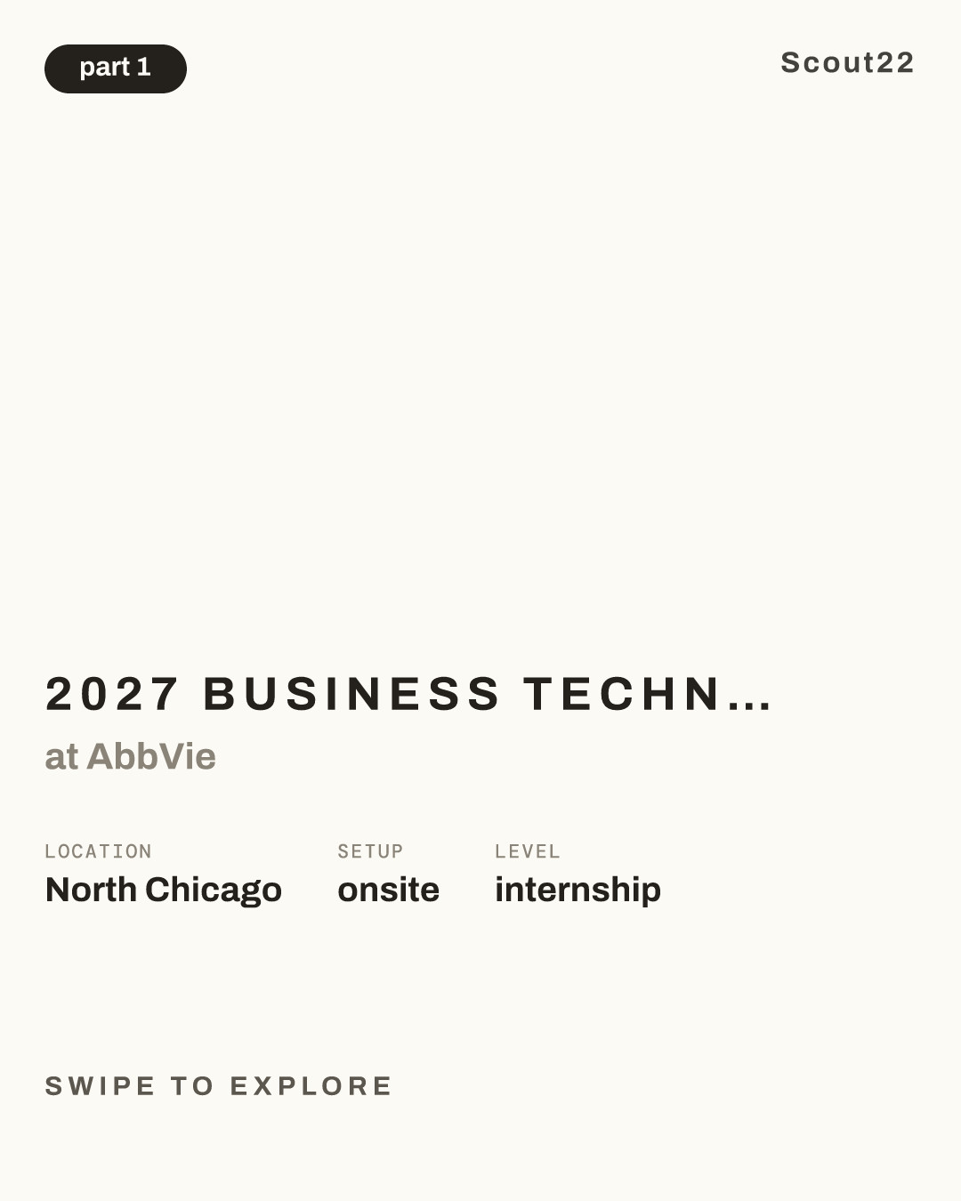 2027 Business Technology Solutions Intern - Data & Software Engineering (Undergraduate) at AbbVie