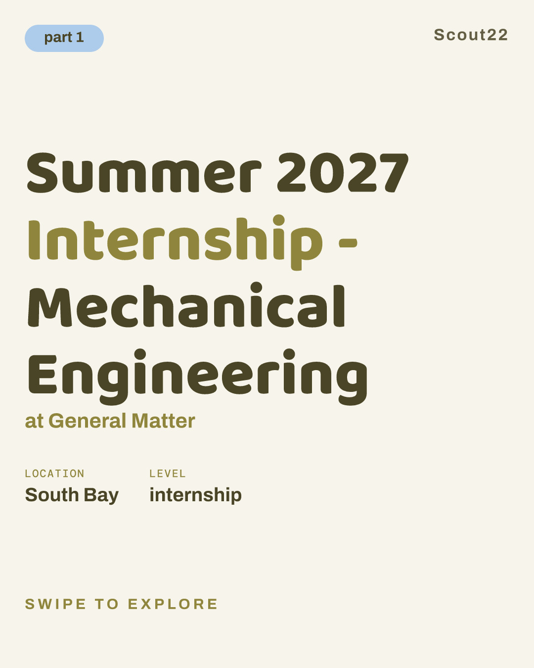 Summer 2027 Internship - Mechanical Engineering at General Matter
