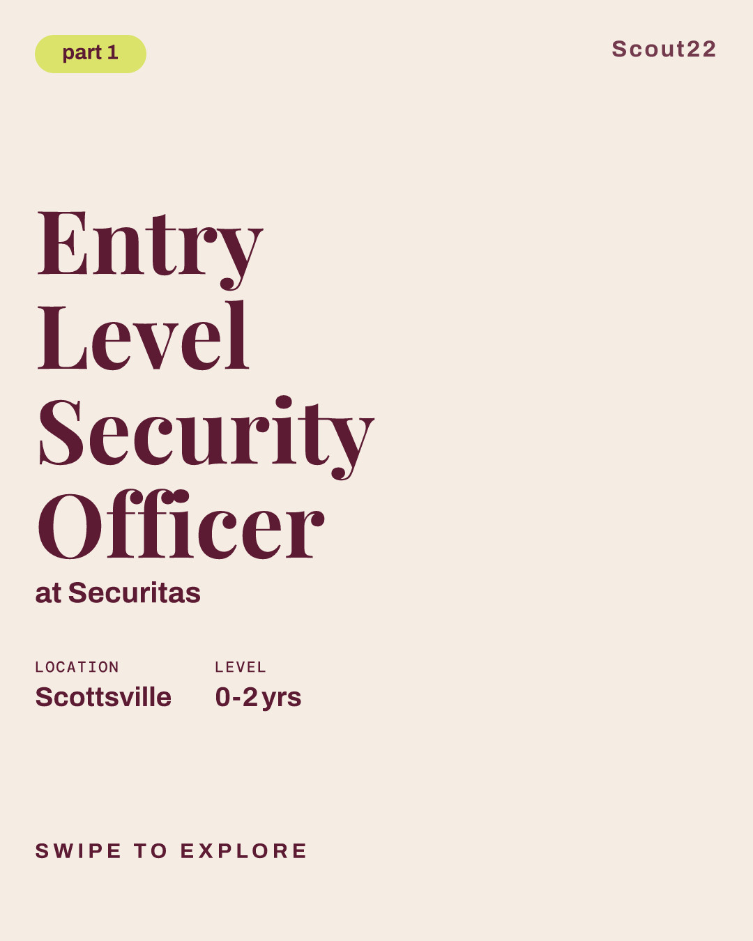 Entry Level Security Officer at Securitas