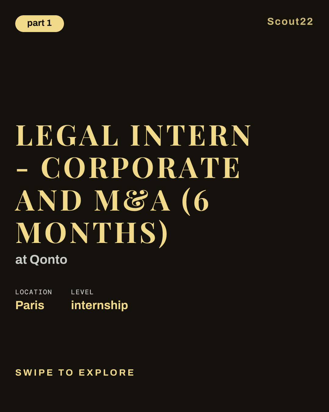 Legal Intern - Corporate and M&A (6 months) at Qonto