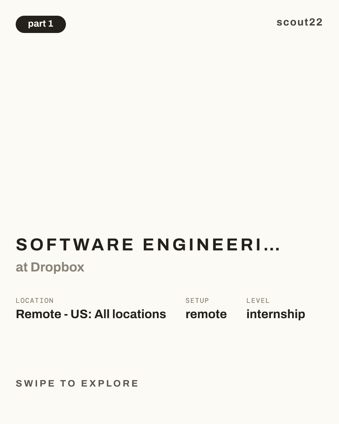 Software Engineering Intern (Summer 2027) at Dropbox
