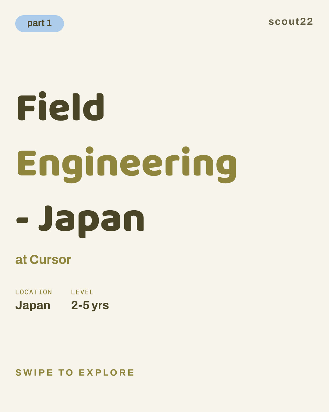 Field Engineering - Japan at Cursor