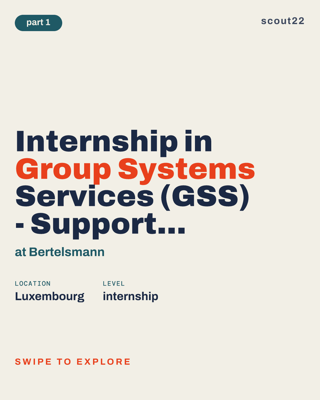 Internship in Group Systems Services (GSS) - Support processes & Tasks Automation (m/f) at Bertelsmann