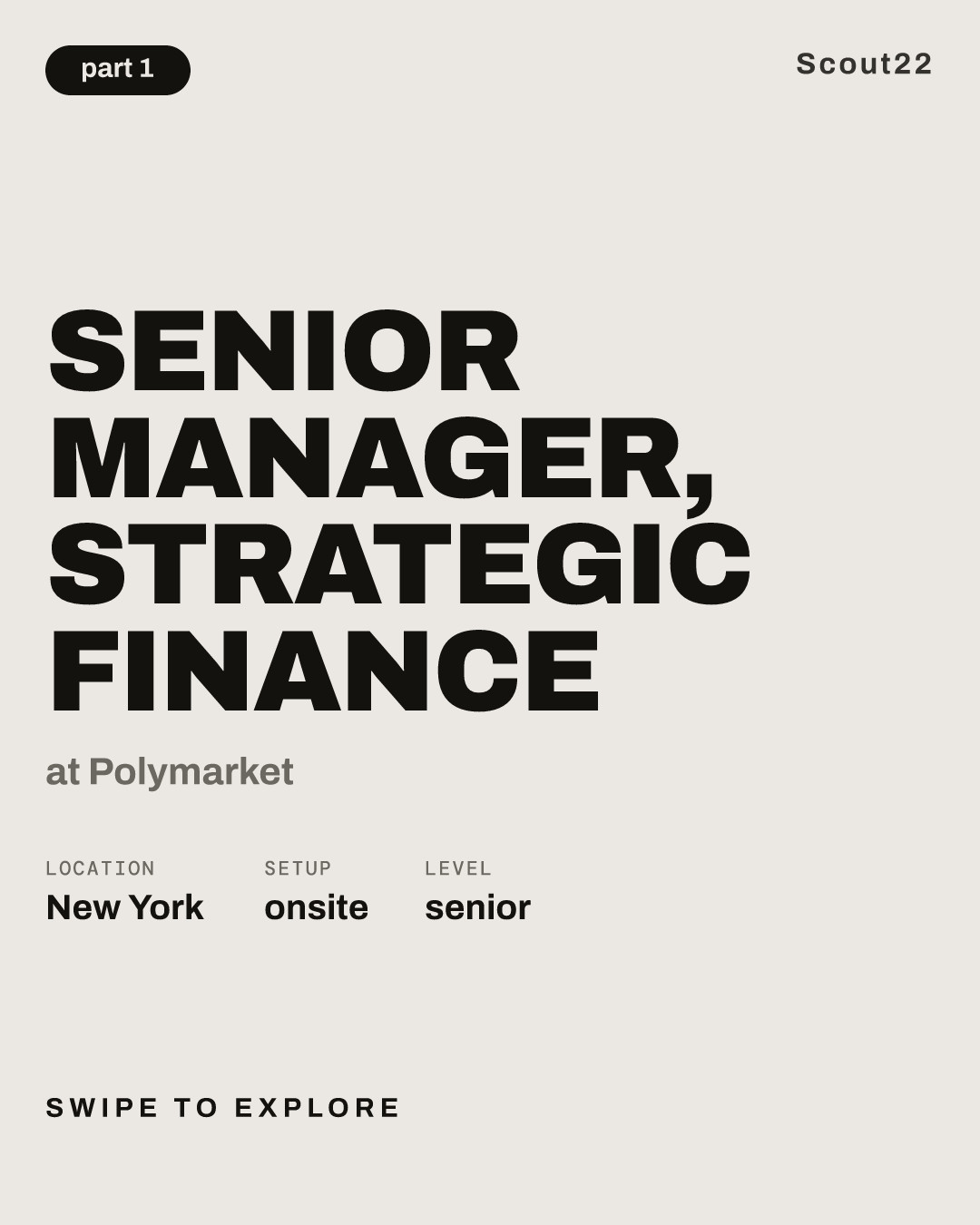 Senior Manager, Strategic Finance at Polymarket