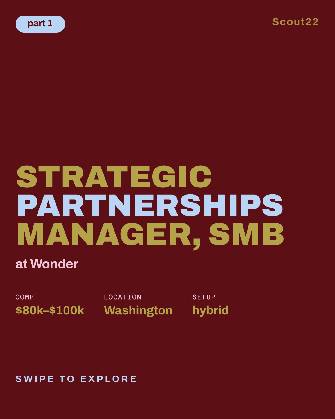 Strategic Partnerships Manager, SMB at Wonder