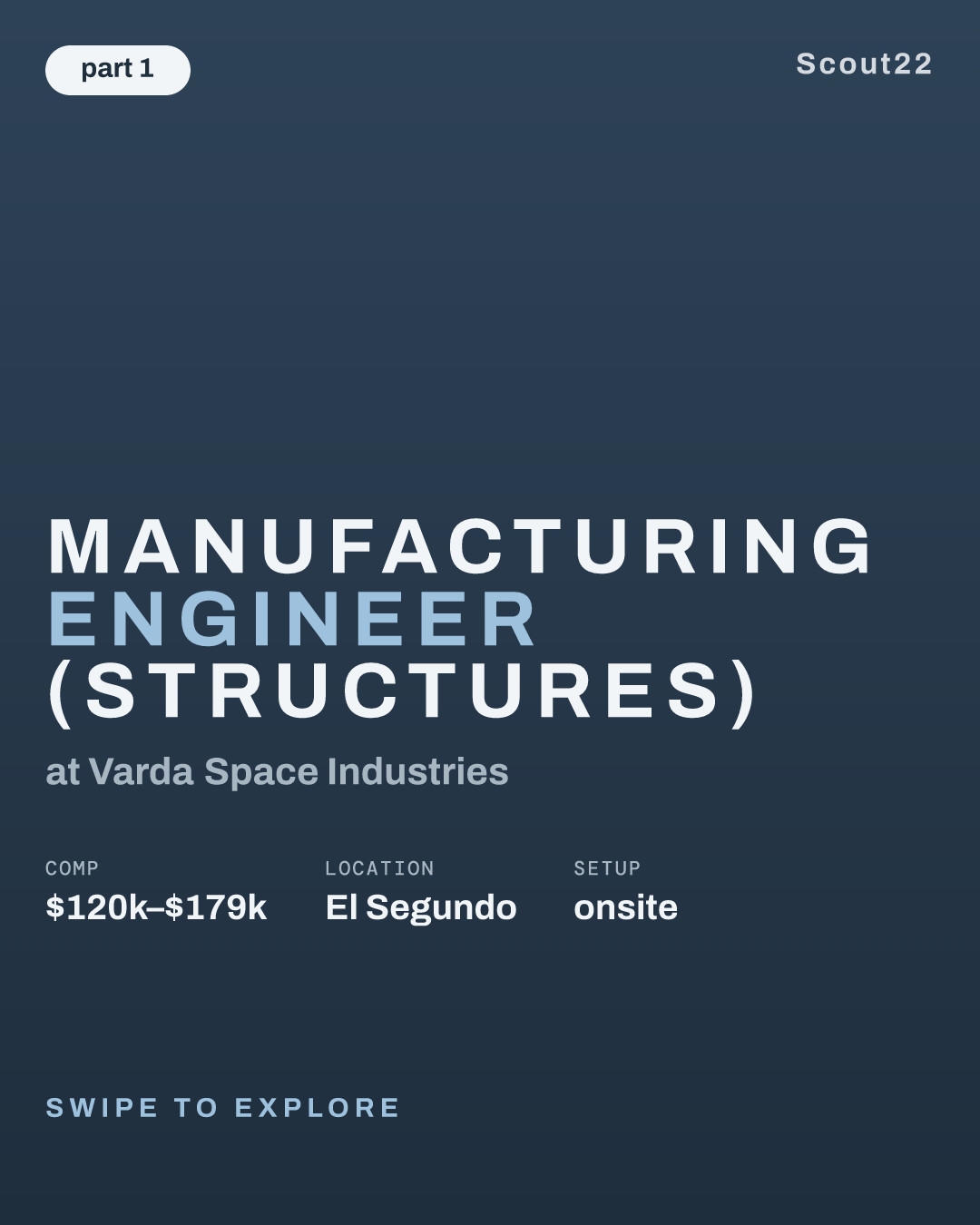 Manufacturing Engineer (Structures) at Varda Space Industries