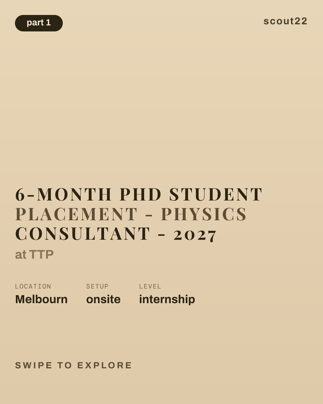 6-Month PhD Student Placement - Physics Consultant - 2027 at TTP