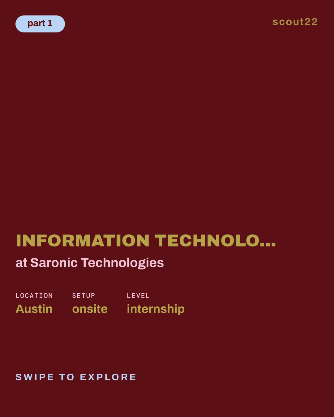 Information Technology Intern (Summer 2027) at Saronic Technologies