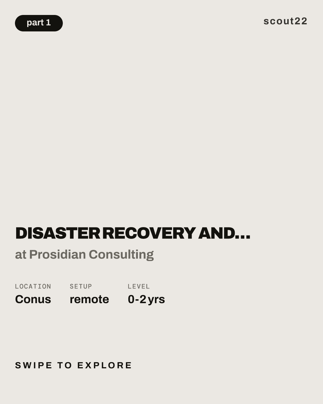 Disaster Recovery and Resilience Services | Junior GIS Consultant [HHS0007015] at Prosidian Consulting