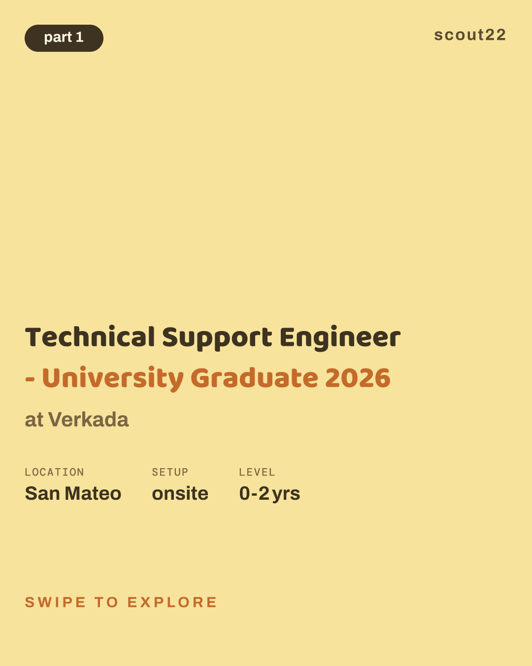 Technical Support Engineer - University Graduate 2026 at Verkada