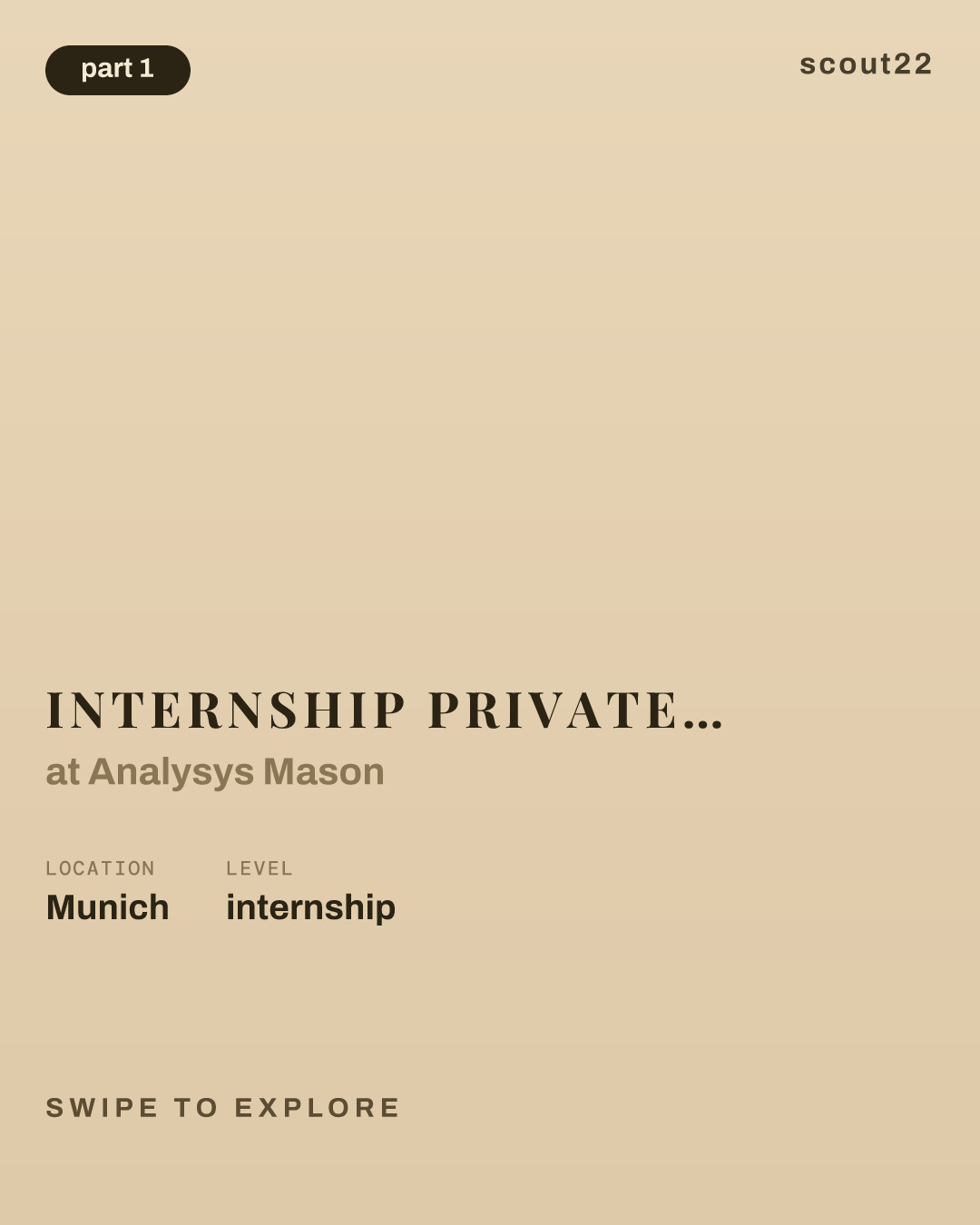 Internship Private Equity Consulting (m/f/d) at Analysys Mason