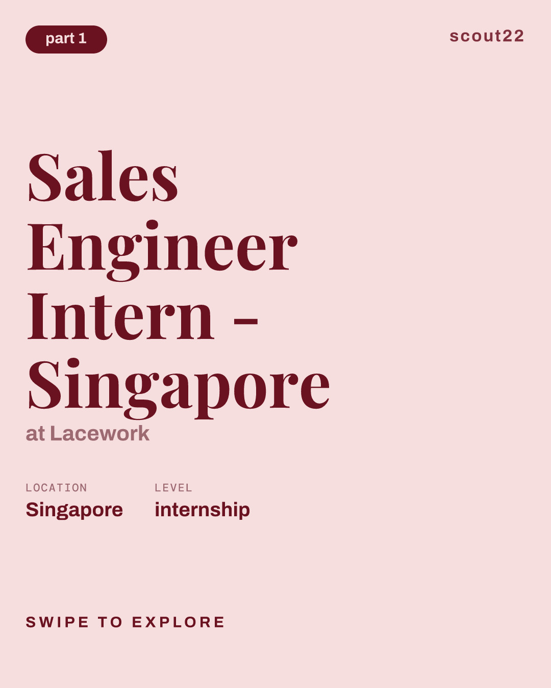 Sales Engineer Intern - Singapore at Lacework
