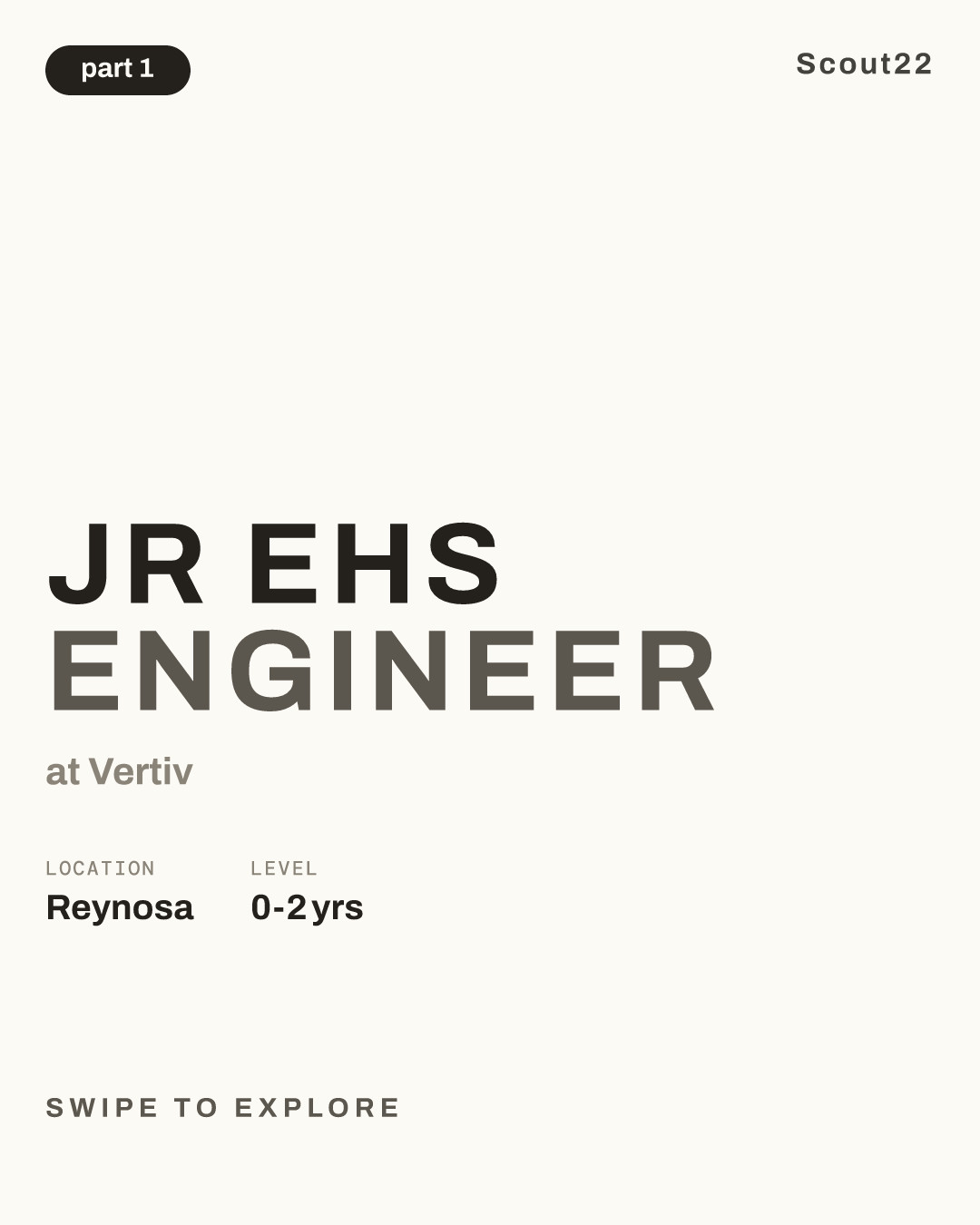 Jr EHS Engineer at Vertiv