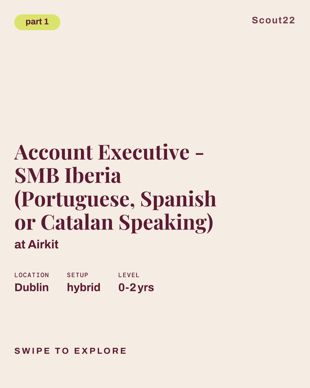 Account Executive - SMB Iberia (Portuguese, Spanish or Catalan Speaking) at Airkit