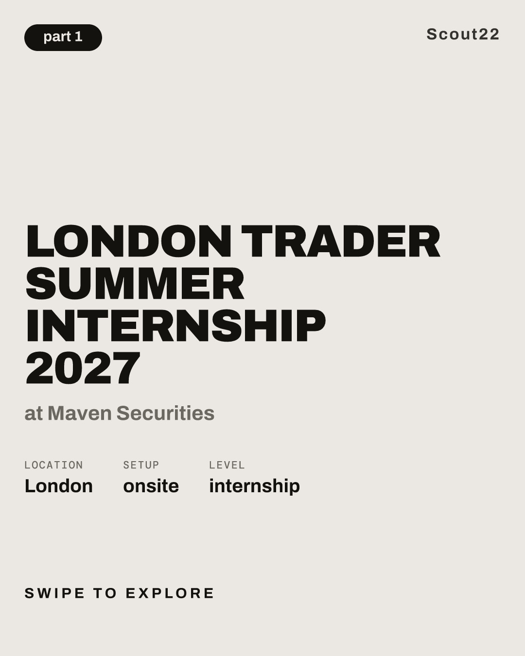 London Trader Summer Internship 2027 at Maven Securities