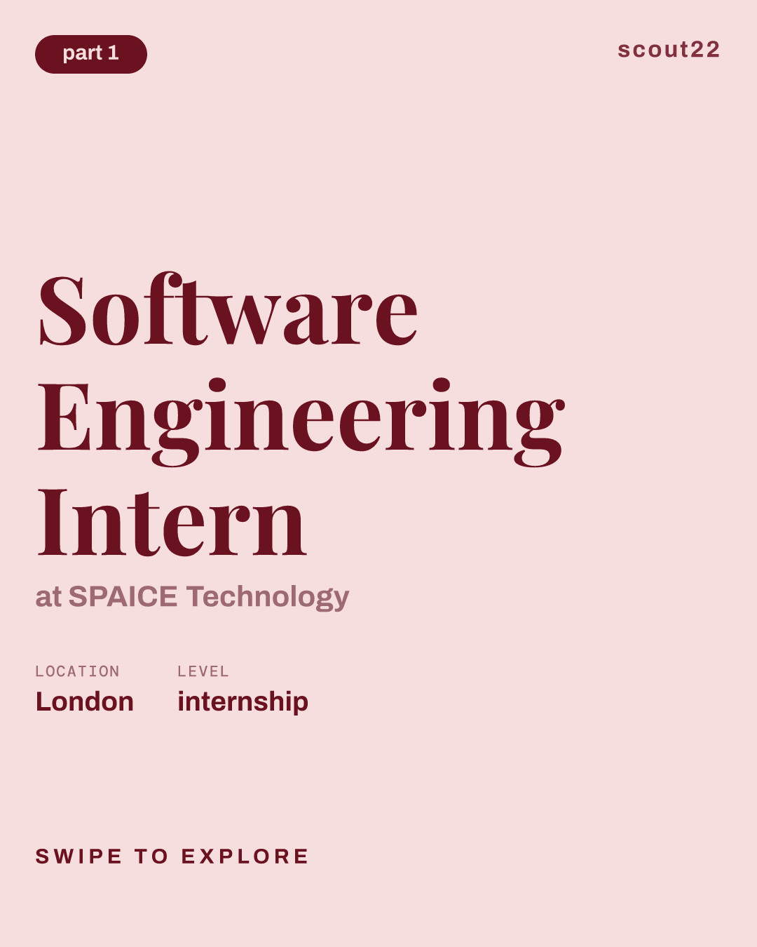 Software Engineering Intern at SPAICE Technology