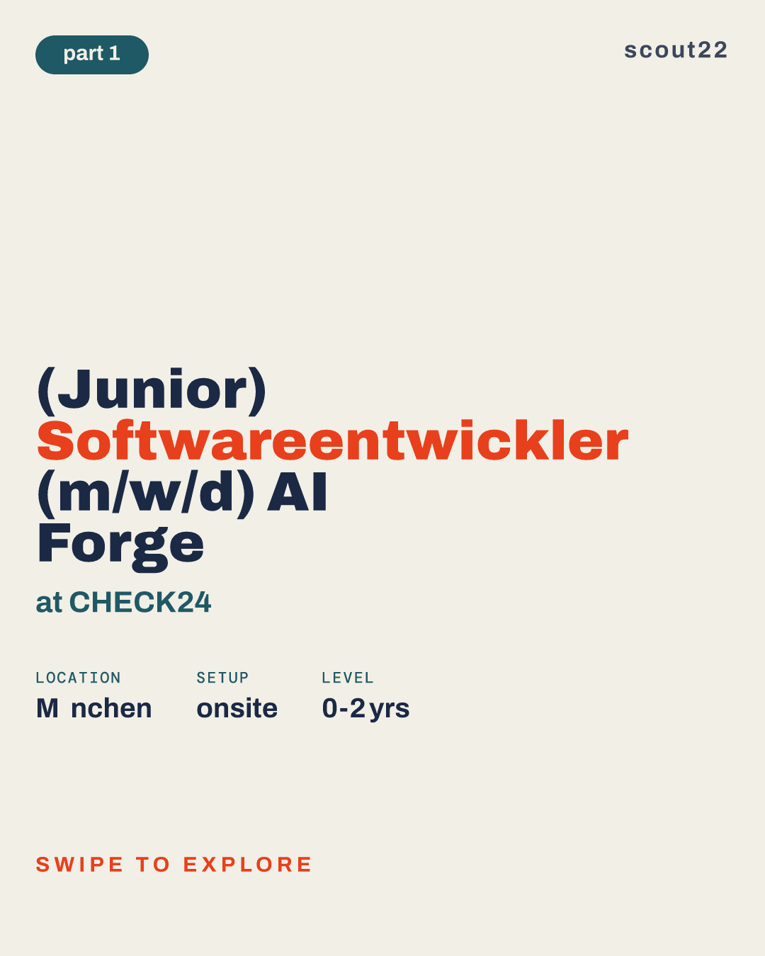 (Junior) Softwareentwickler (m/w/d) AI Forge at CHECK24