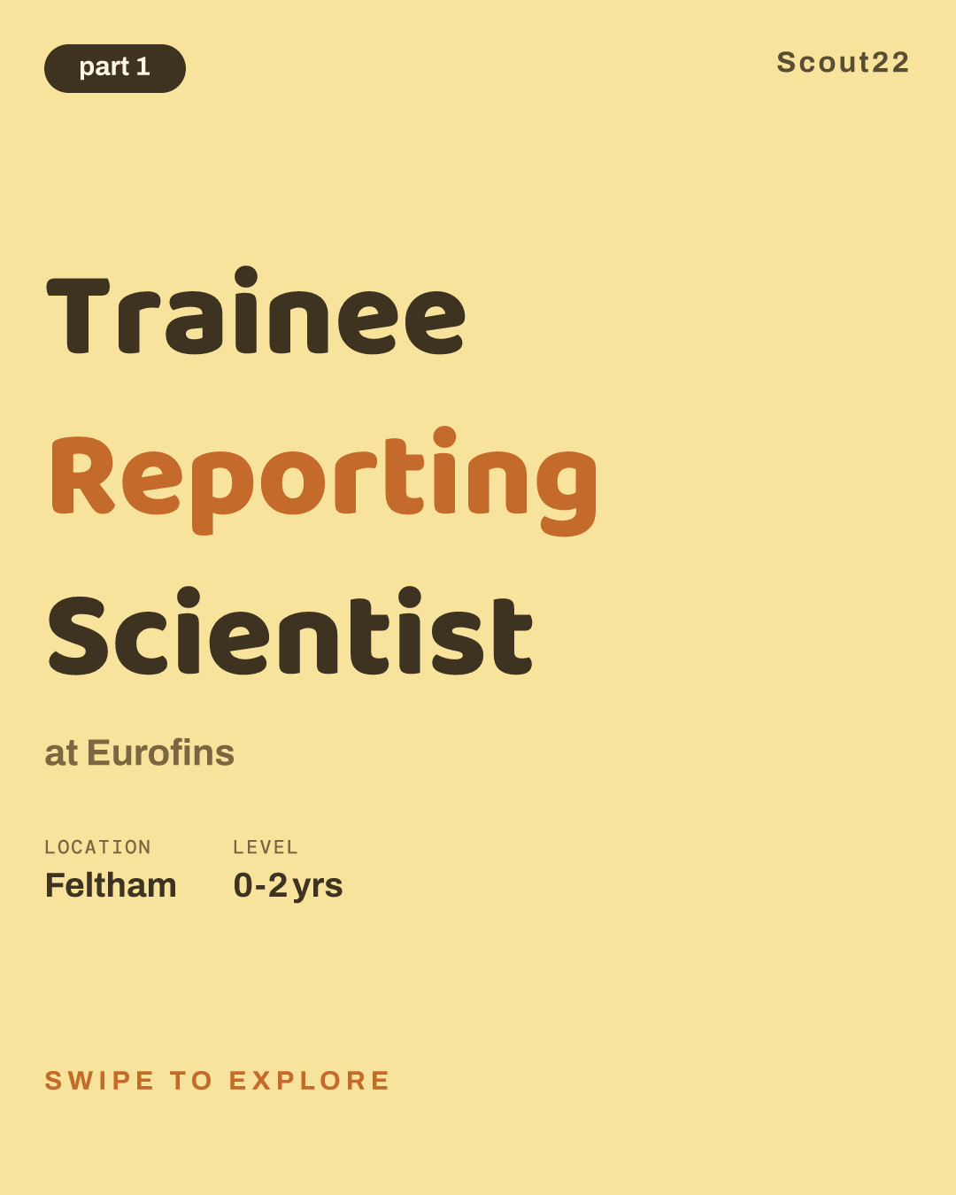Trainee Reporting Scientist at Eurofins