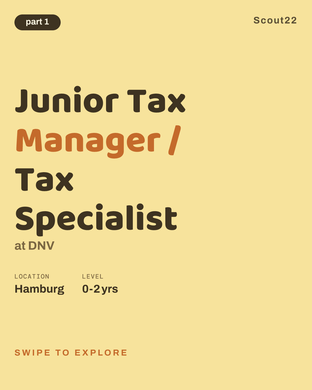 Junior Tax Manager / Tax Specialist at DNV
