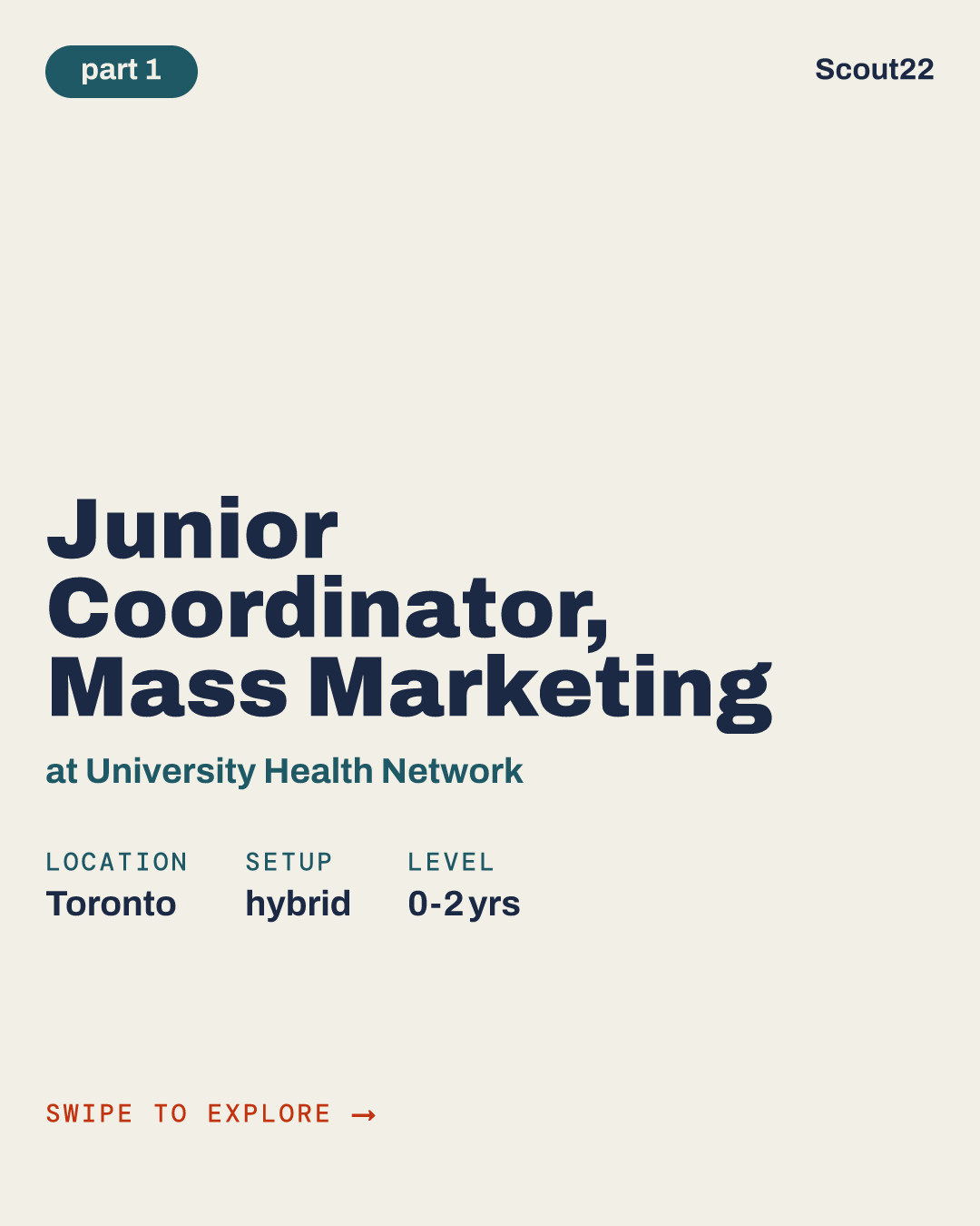 Junior Coordinator, Mass Marketing at University Health Network