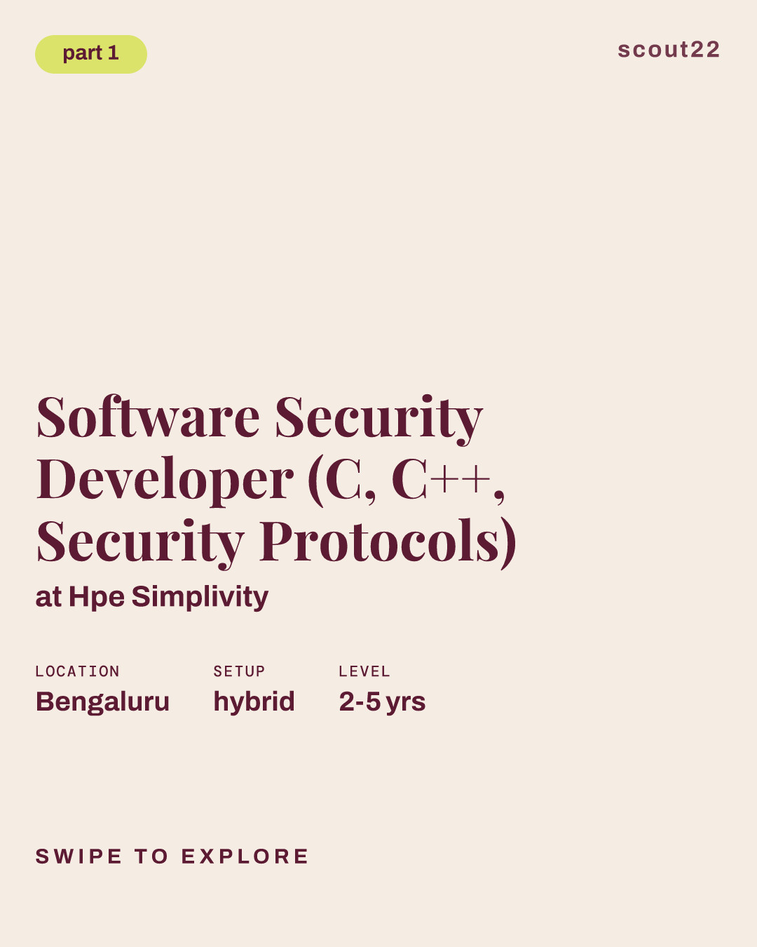 Software Security Developer (C, C++, Security Protocols) at Hpe Simplivity