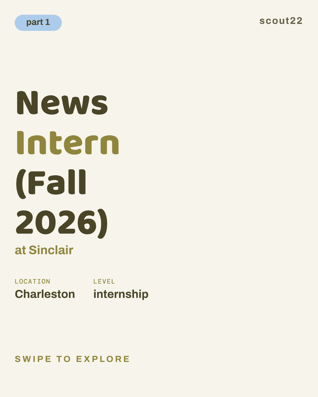 News Intern (Fall 2026) at Sinclair